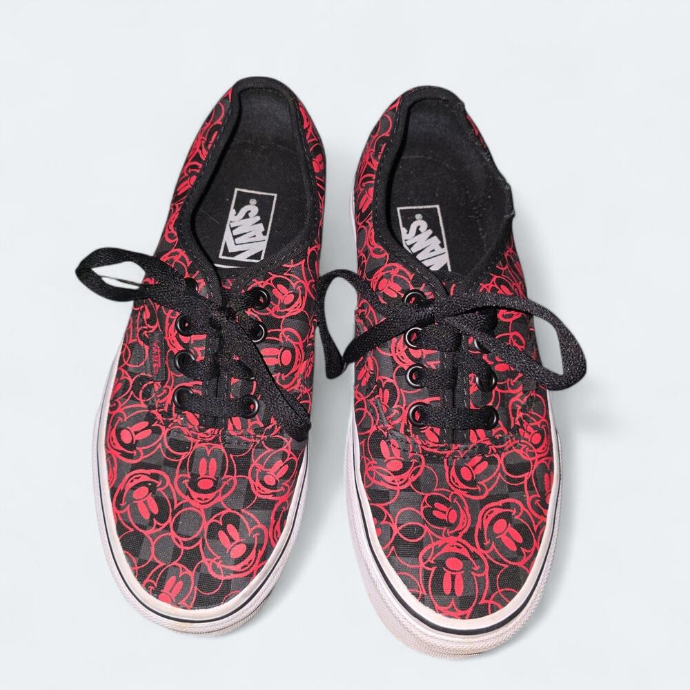 Vans x Disney Mickey Mouse Chex Sneakers Womens Size 6